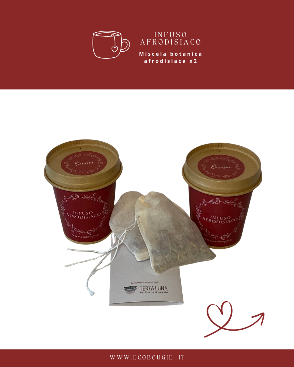 Rituale per Due Kit con candela all’iris e infuso afrodisiaco-Spedizione gratuita