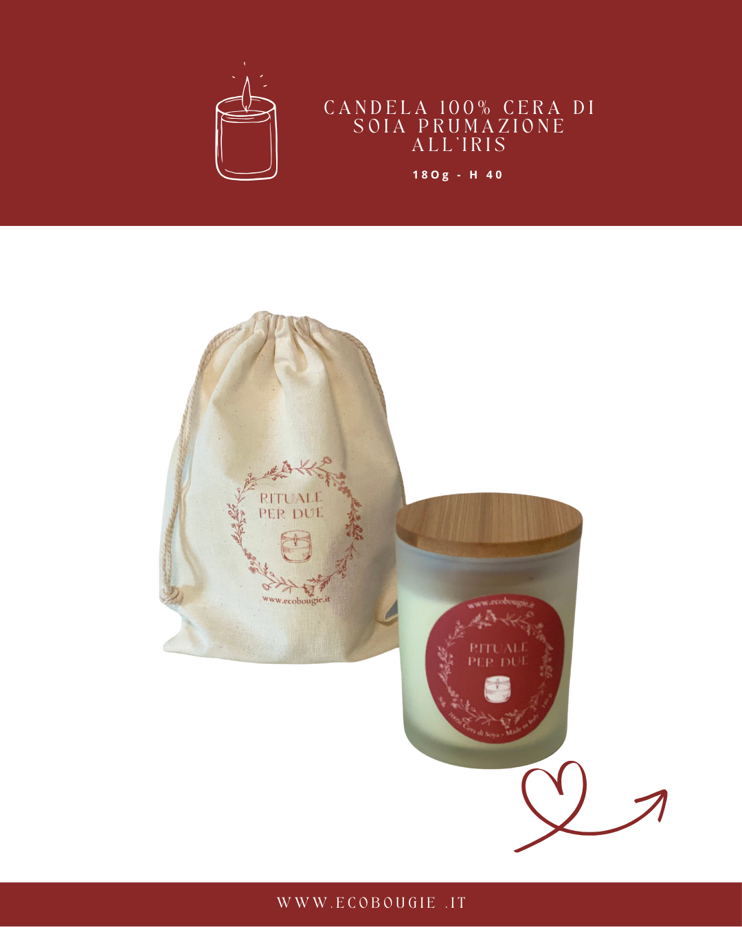 Rituale per Due Kit con candela all’iris e infuso afrodisiaco-Spedizione gratuita