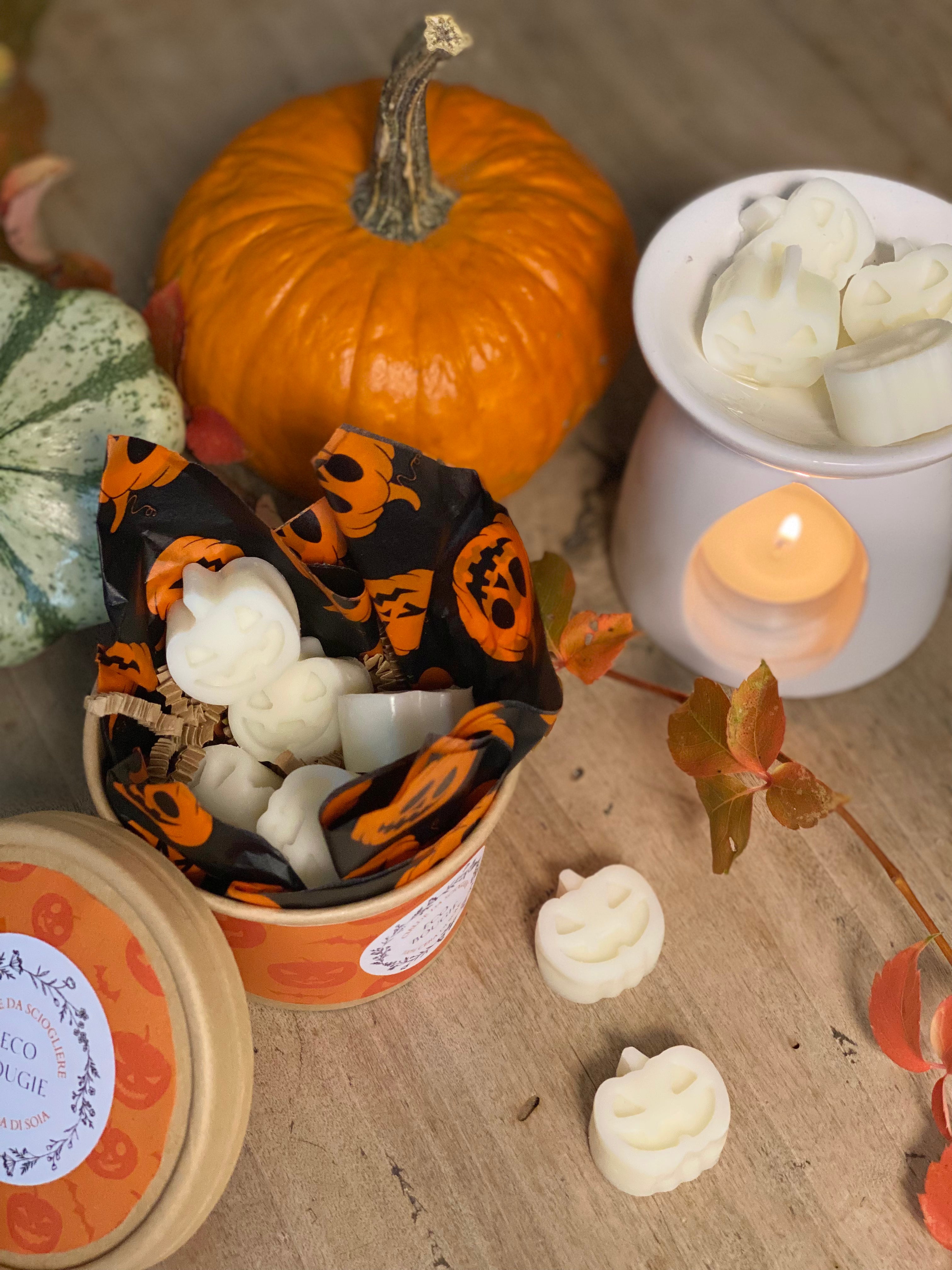 Cialde profumate di soia Halloween – Zenzero & Vaniglia / Mirtillo & Limone | EcoBougie