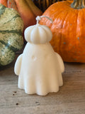 CANDELA FANTASMINO CON ZUCCA SULLA TESTA
