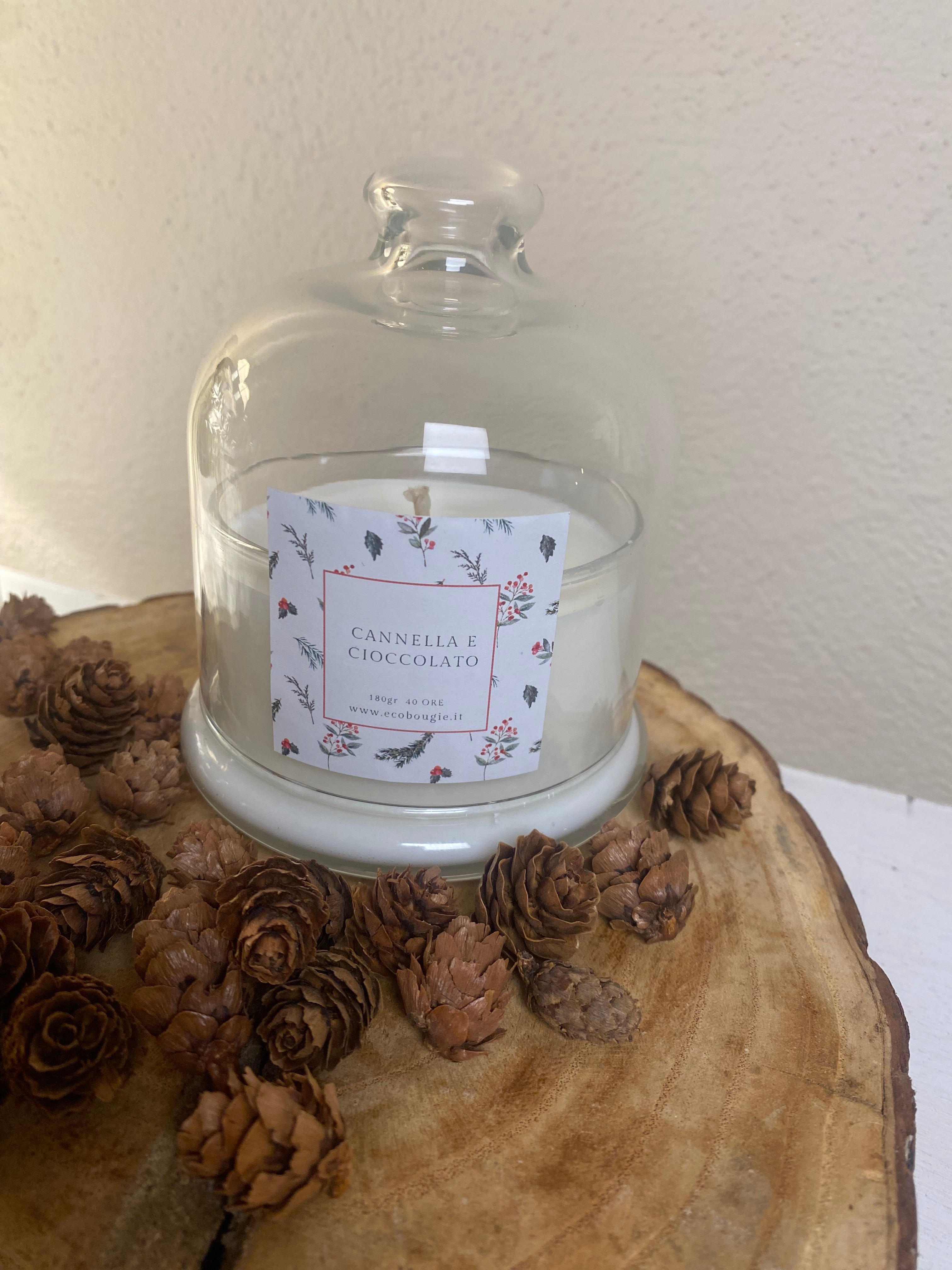 Candela con Cloche Riutilizzabile 180 gr