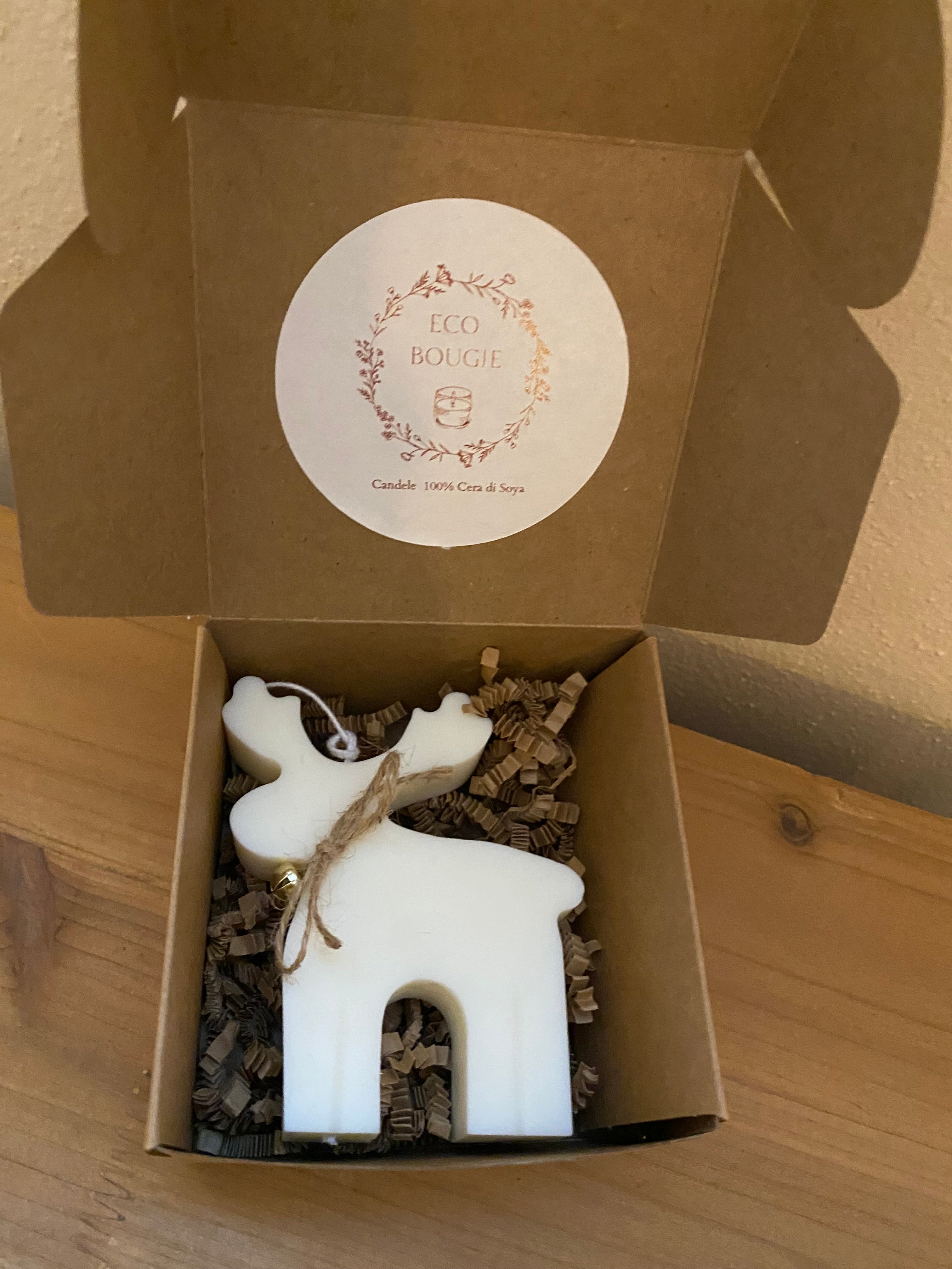 Renna di Cera di Soia con Campanellino