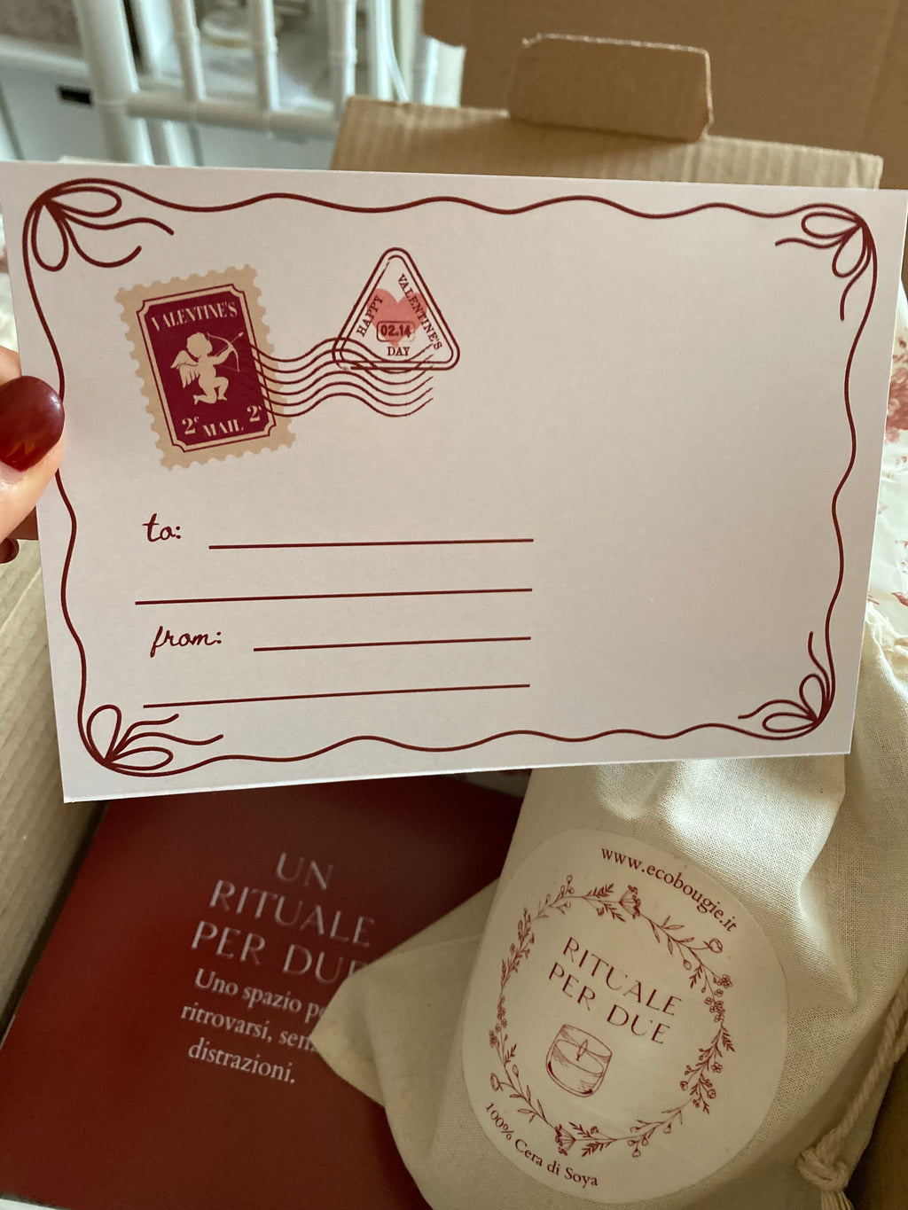 Rituale per Due Kit con candela all’iris e infuso afrodisiaco-Spedizione gratuita