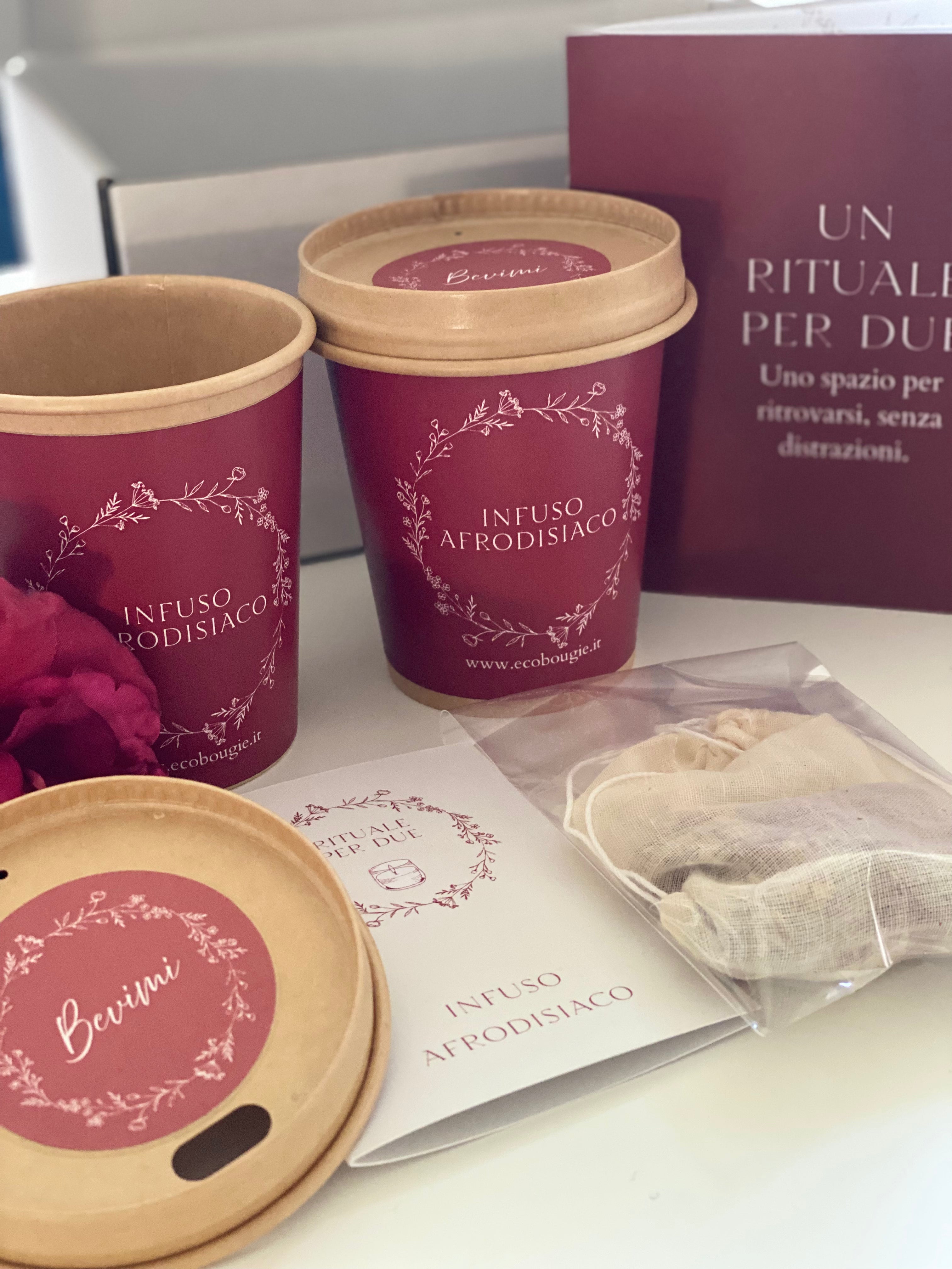 Rituale per Due Kit con candela all’iris e infuso afrodisiaco-Spedizione gratuita