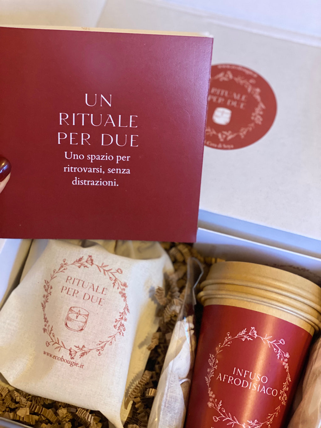 Rituale per Due Kit con candela all’iris e infuso afrodisiaco-Spedizione gratuita