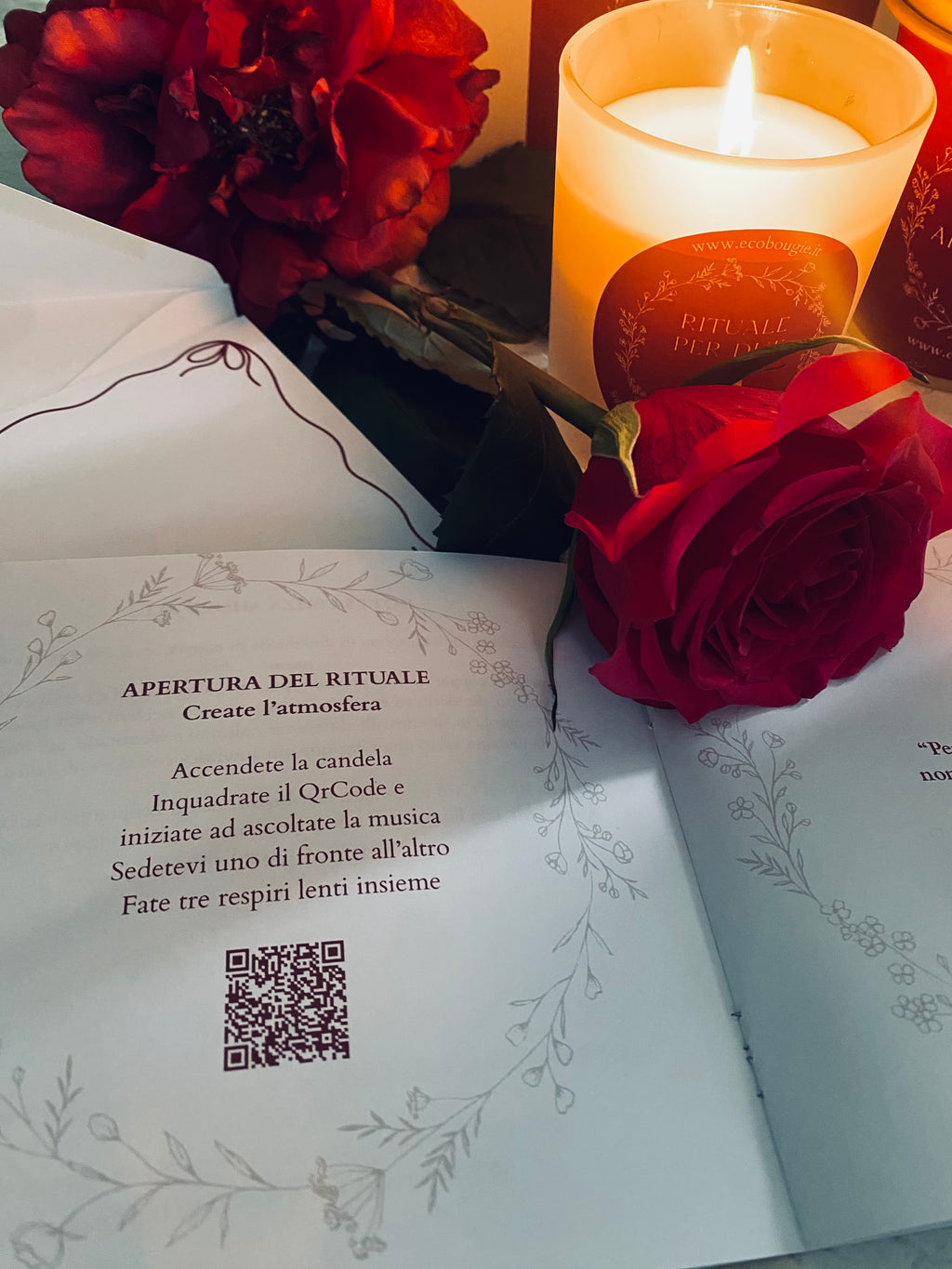 Rituale per Due Kit con candela all’iris e infuso afrodisiaco-Spedizione gratuita