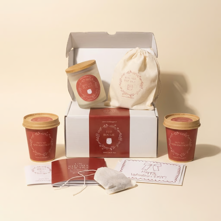 Rituale per Due Kit con Candela e Infuso Afrodisiaco