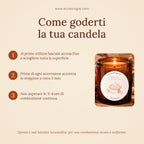 Candela Mela e Cannella – Candela di soia profumata fatta a mano, 200 g