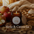 Candela Mela e Cannella – Candela di soia profumata fatta a mano, 200 g
